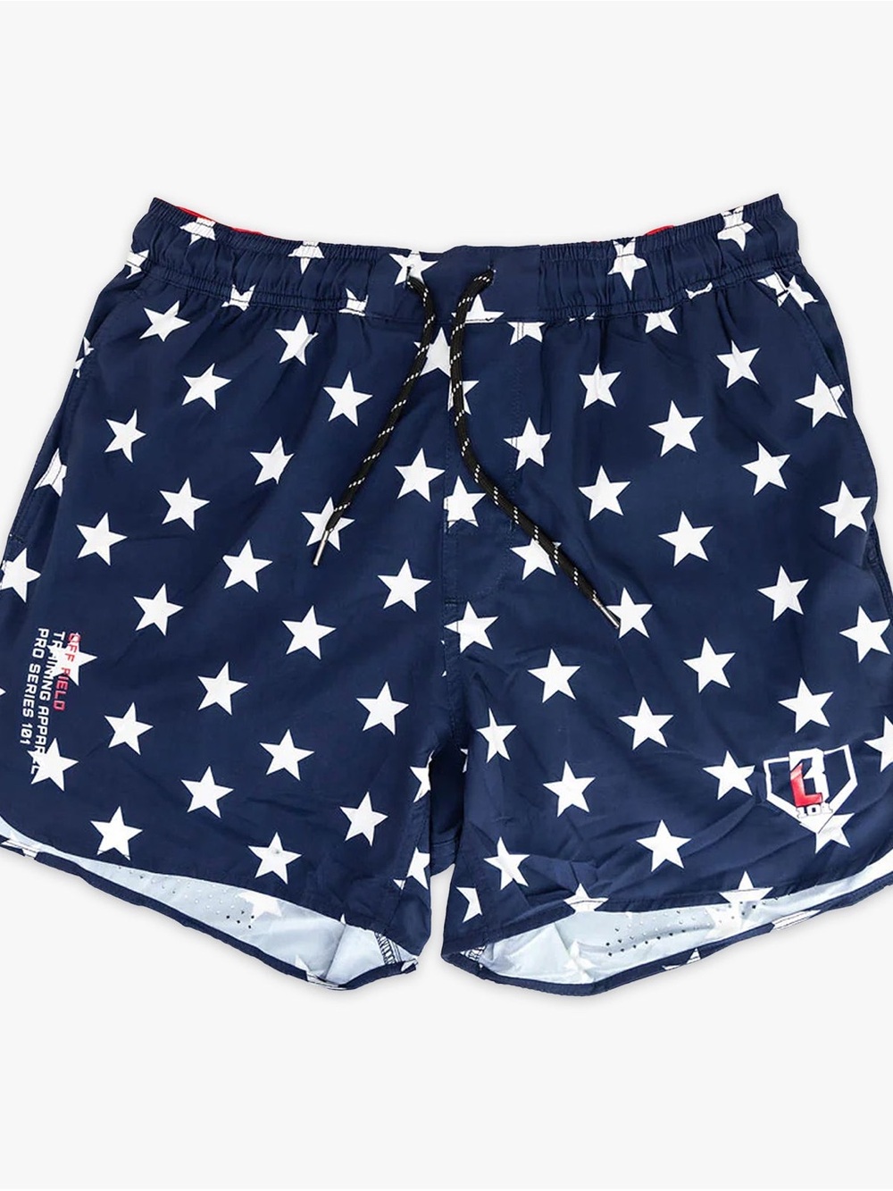 New Baseball Lifestyle 101 Pro Series Shorts Mens Large Freedom Lined Stars USA - Picture 7 of 8